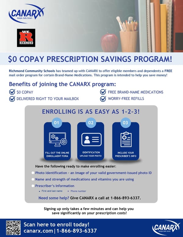 CANARX Prescription Savings Program Enrollment Guide - Page 1