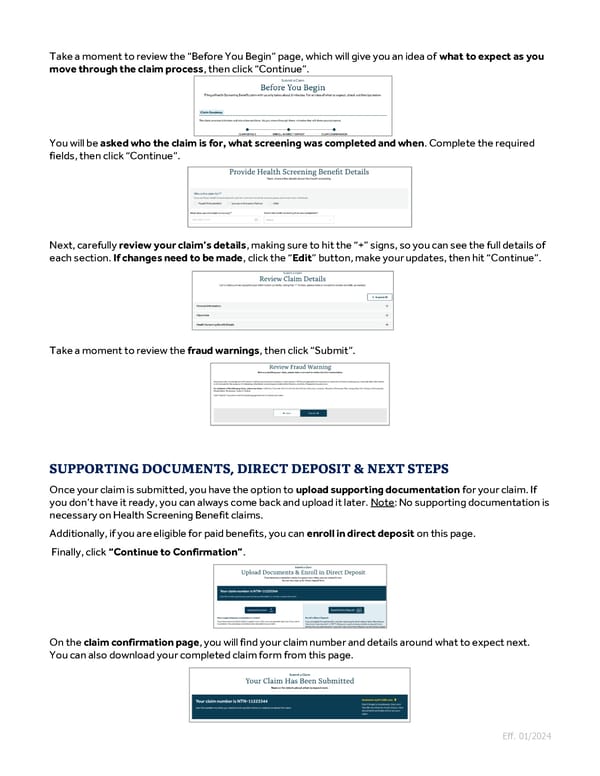 Guide to Filing Voluntary Benefits Claims on myNYLGBS.com - Page 3