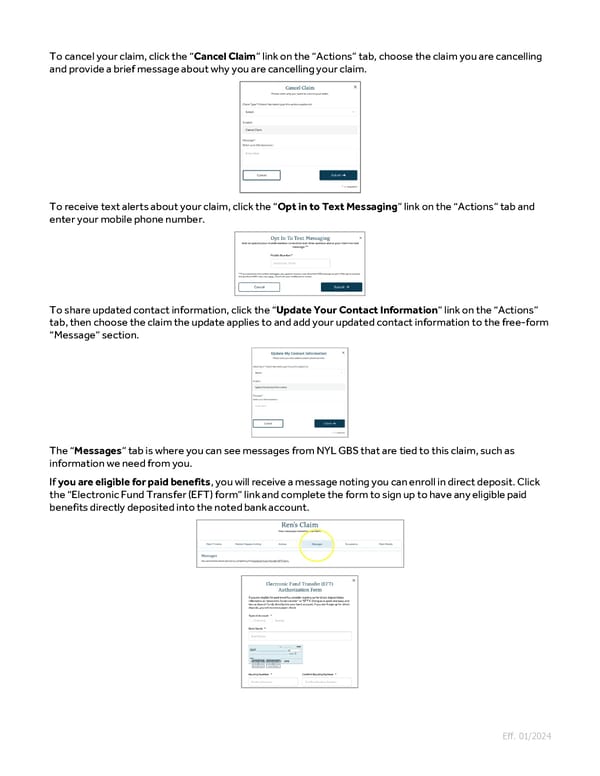 Guide to Filing Voluntary Benefits Claims on myNYLGBS.com - Page 5