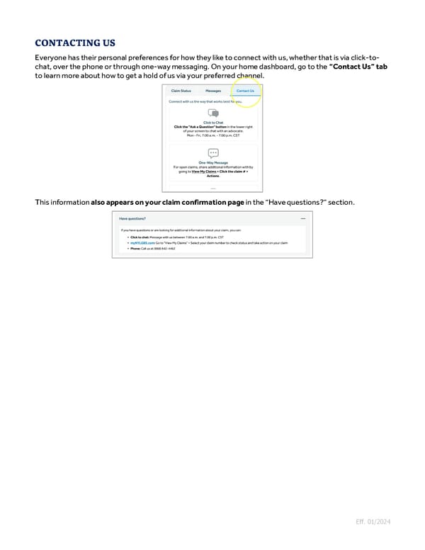 Guide to Filing Voluntary Benefits Claims on myNYLGBS.com - Page 8