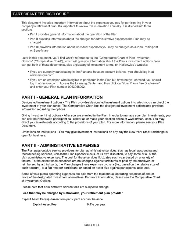 Participant Fee Disclosure - Noblesville Schools 401A Plan - Page 2