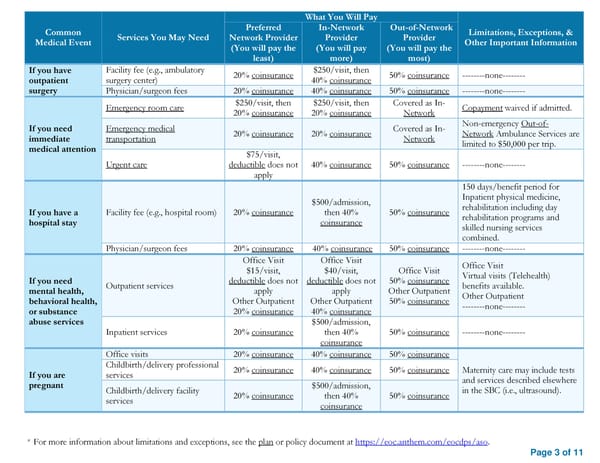 2025 SBC HCCSC Anthem HealthSync PPO 2 - Page 3