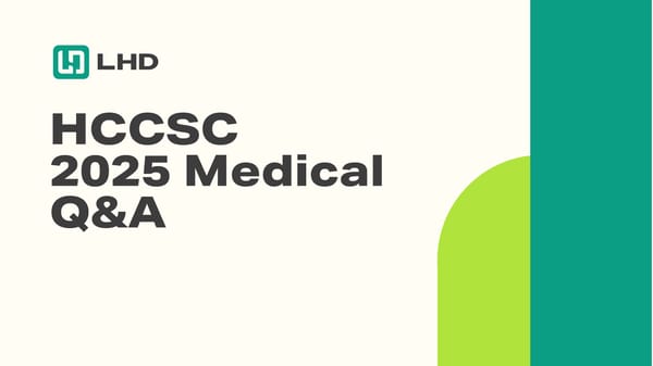 HCCSC 2025 Medical Q&A - Page 1