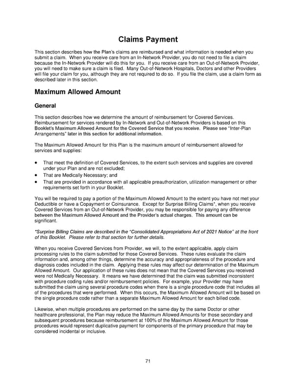 Anthem Blue Access PPO Option 23 with Rx Option T3 IN PPO Large 96R4 01 01 2025 L12026M001 L12026 English EOC CY - Page 72