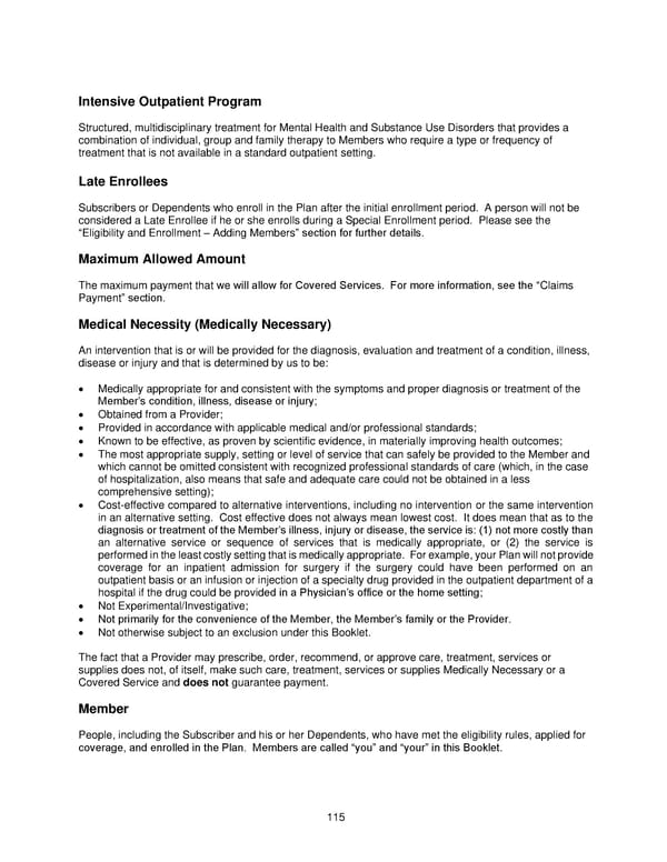Anthem Blue Access PPO Option 23 with Rx Option T3 IN PPO Large 96R4 01 01 2025 L12026M001 L12026 English EOC CY - Page 116