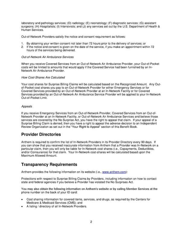 Anthem Blue Access PPO HSA Option E6 IN PPO Large 96R6 01 01 2025 L12026MR02 L12026 English EOC CY - Page 3