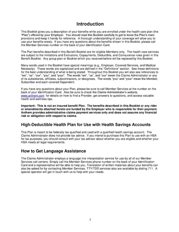 Anthem Blue Access PPO HSA Option E6 IN PPO Large 96R6 01 01 2025 L12026MR02 L12026 English EOC CY - Page 8