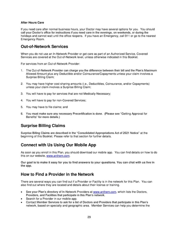 Anthem Blue Access PPO HSA Option E6 IN PPO Large 96R6 01 01 2025 L12026MR02 L12026 English EOC CY - Page 30