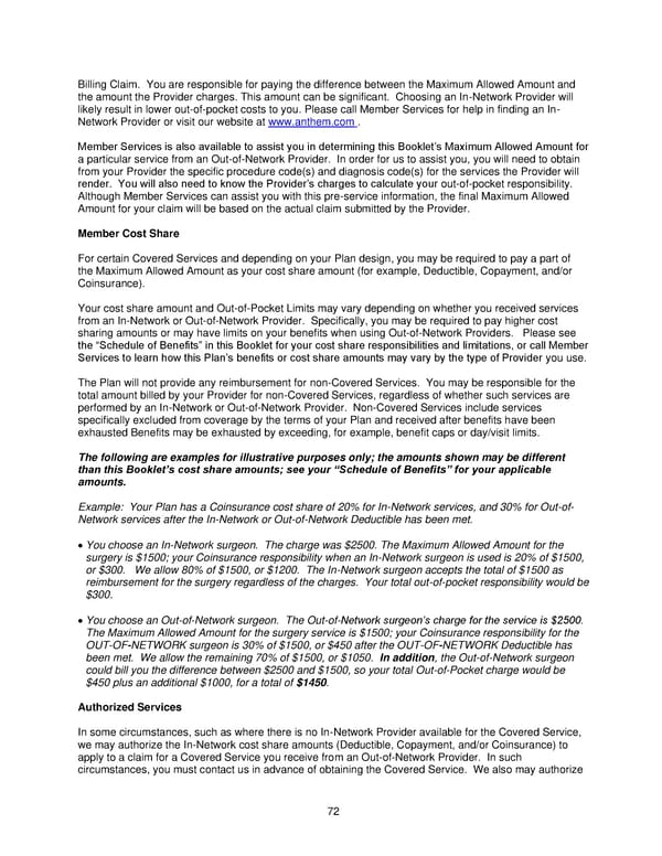 Anthem Blue Access PPO HSA Option E6 IN PPO Large 96R6 01 01 2025 L12026MR02 L12026 English EOC CY - Page 73