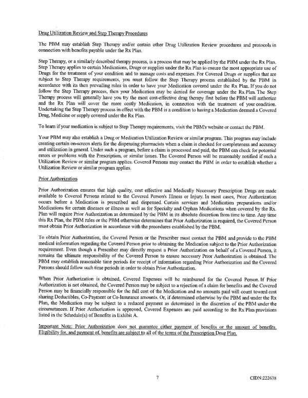 Richmond Community Schools Prescription Drug Benefit Plan - Page 11