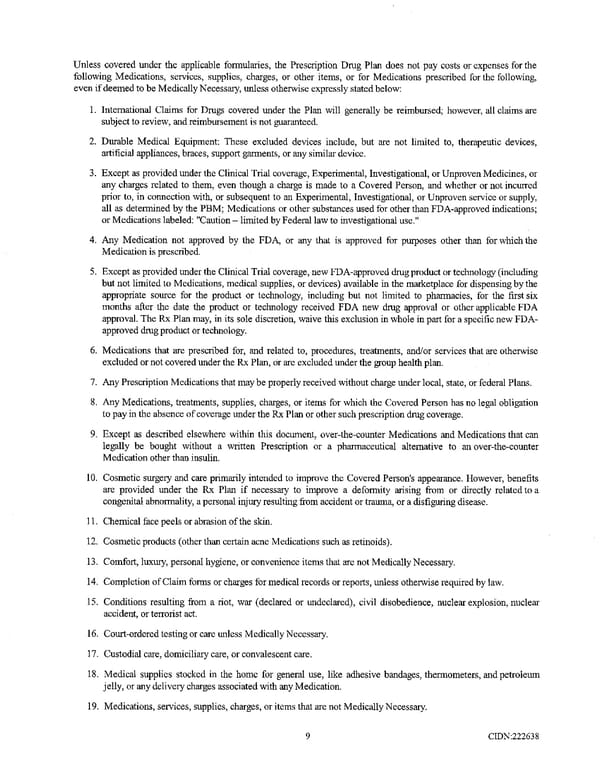 Richmond Community Schools Prescription Drug Benefit Plan - Page 13