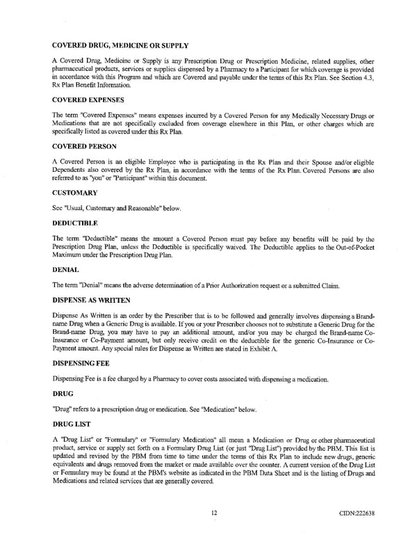 Richmond Community Schools Prescription Drug Benefit Plan - Page 16