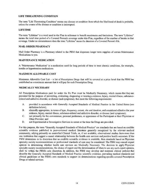 Richmond Community Schools Prescription Drug Benefit Plan - Page 18