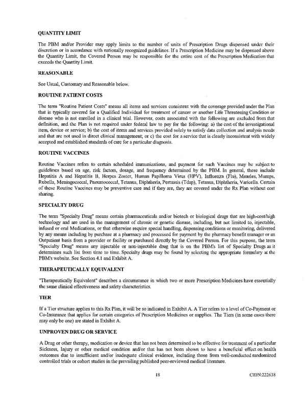 Richmond Community Schools Prescription Drug Benefit Plan - Page 22