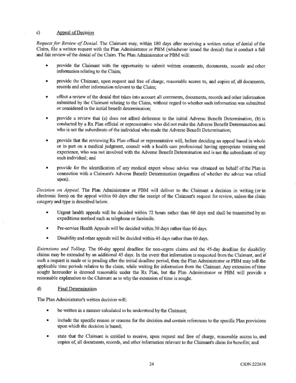 Richmond Community Schools Prescription Drug Benefit Plan - Page 28