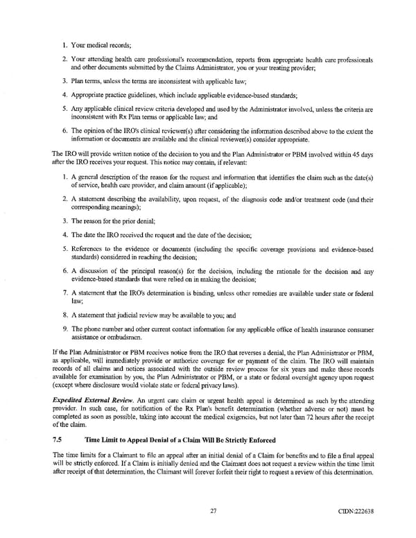 Richmond Community Schools Prescription Drug Benefit Plan - Page 31