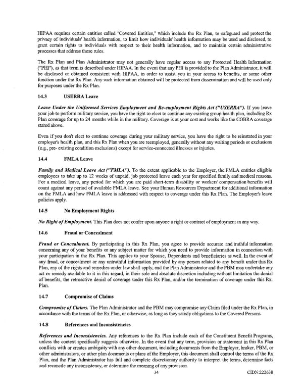 Richmond Community Schools Prescription Drug Benefit Plan - Page 38