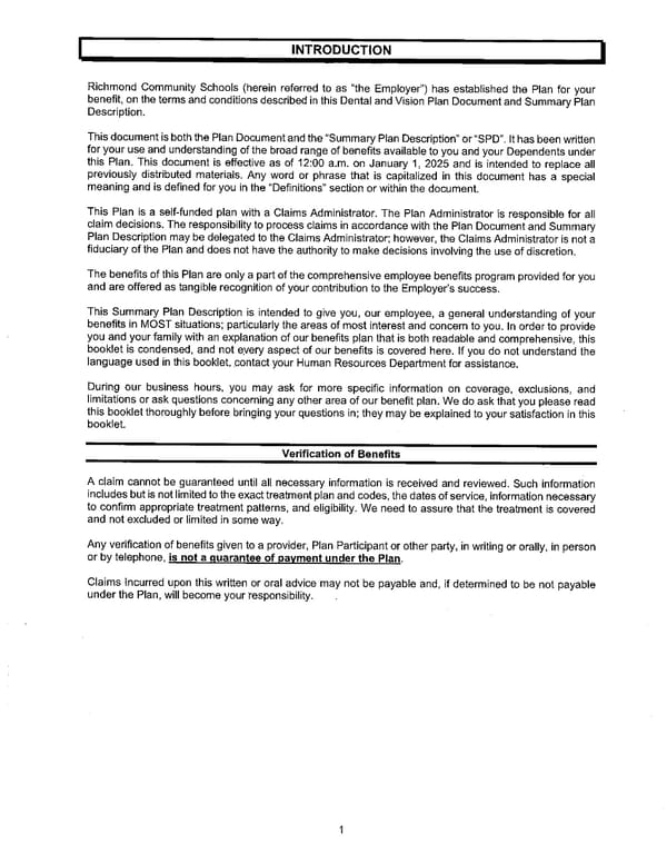 Dental and Vision Plan Document for Richmond Community Schools - Page 3