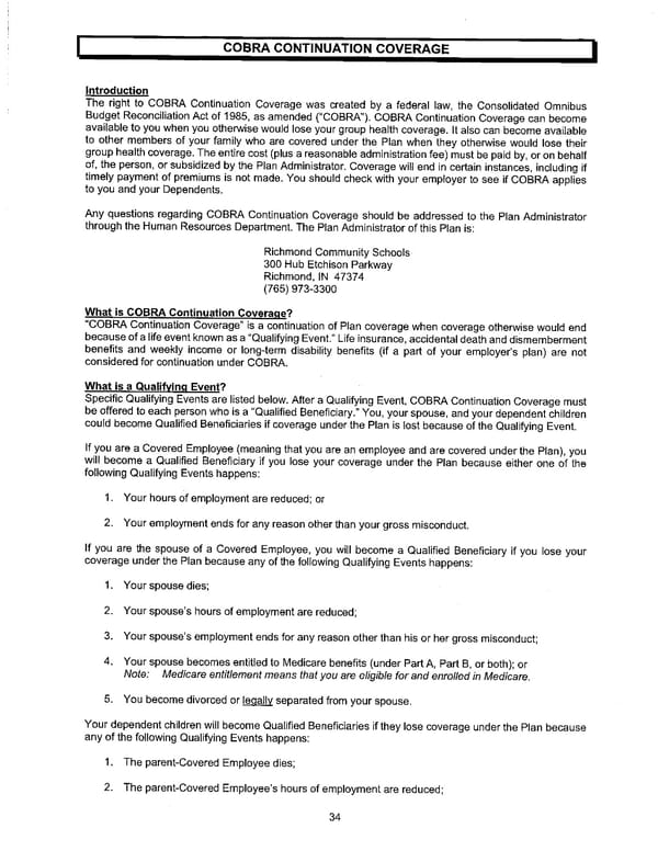 Dental and Vision Plan Document for Richmond Community Schools - Page 36