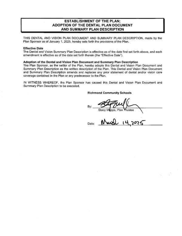 Dental and Vision Plan Document for Richmond Community Schools - Page 51