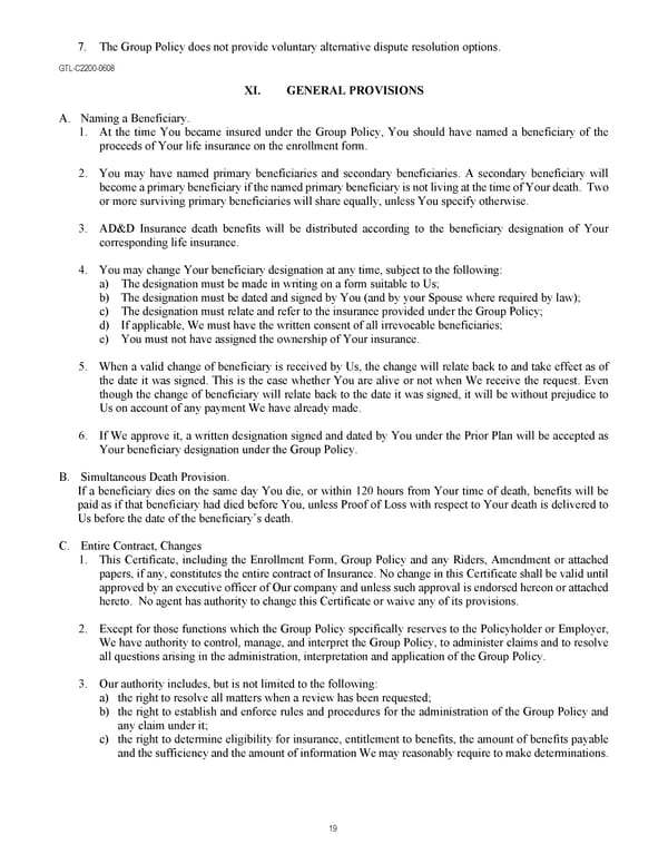 Life Certificate - All Other Employees - Page 20