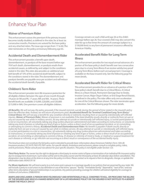 Term 100 Life Insurance Brochure - Page 3