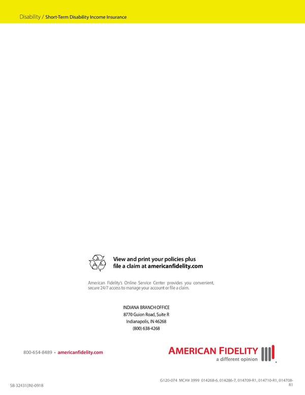 Short Term Disability  Indiana - Page 8