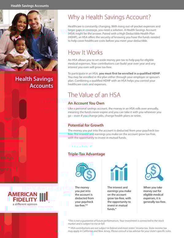 Understanding Health Savings Accounts (HSAs) - Page 1