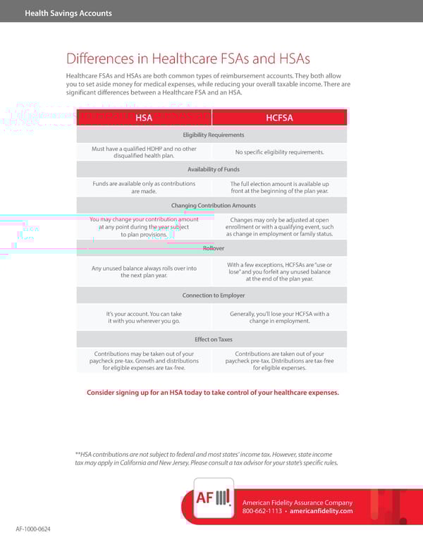 Understanding Health Savings Accounts (HSAs) - Page 4