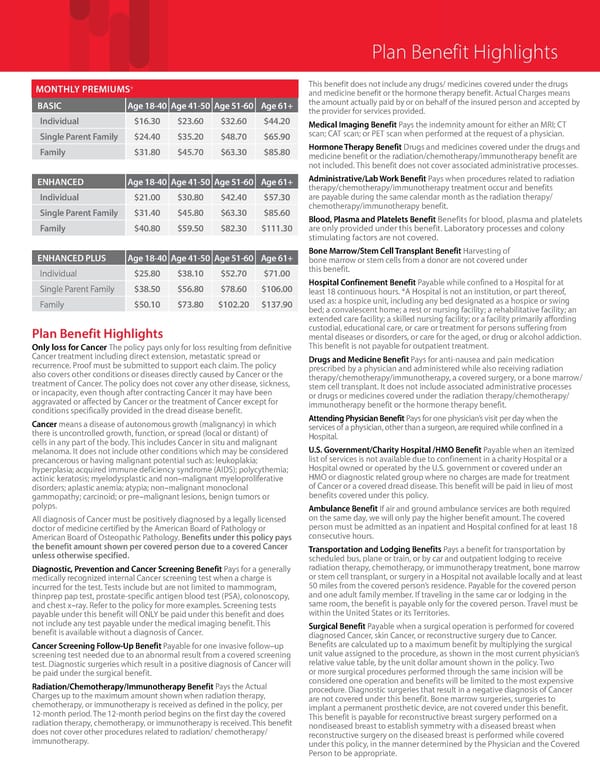 American Fidelity Individual Cancer Insurance Overview - Page 3