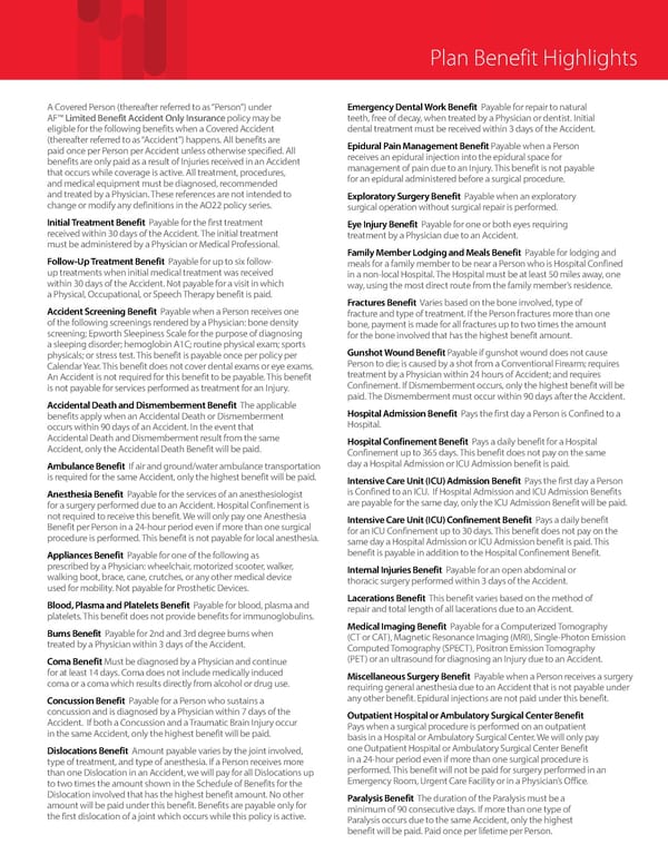 Accident Insurance Overview Levels 1-3 - Page 3