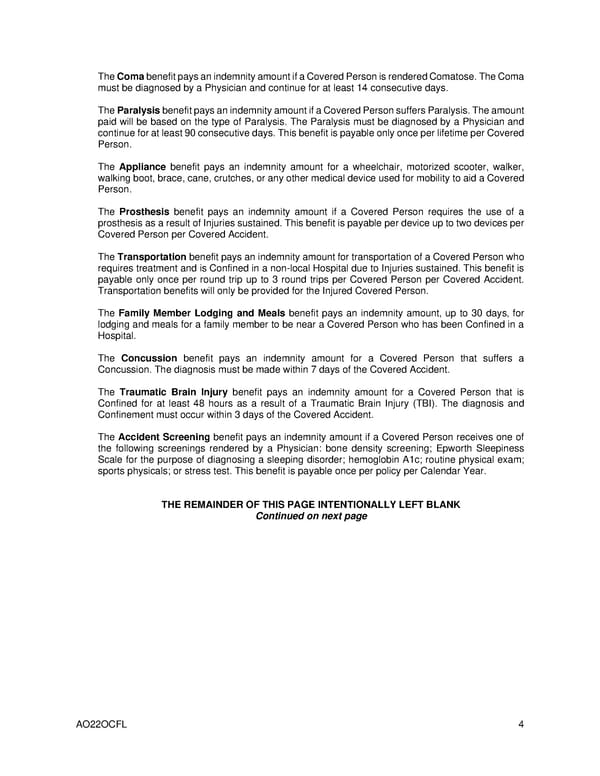 Accident Insurance Overview Level 4 - Page 8