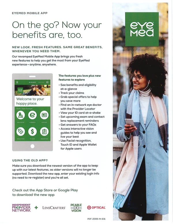 EyeMed Mobile App - Page 1