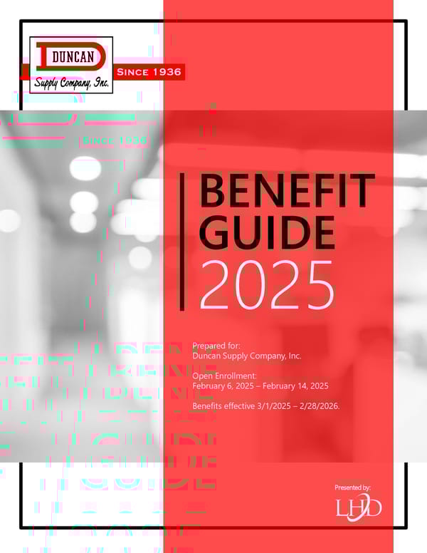 Duncan Supply Company Benefit Guide 2025 - Page 1