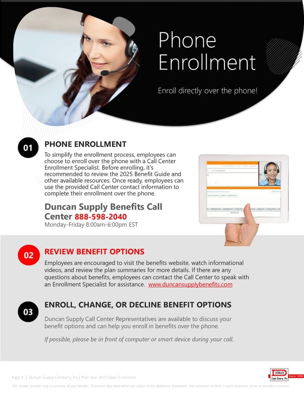 Duncan Supply Company Benefit Guide 2025 - Page 3