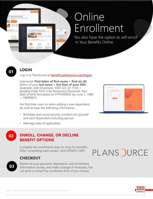 Duncan Supply Company Benefit Guide 2025 - Page 4