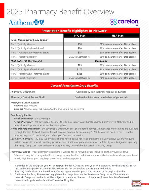 Duncan Supply Company Benefit Guide 2025 - Page 8