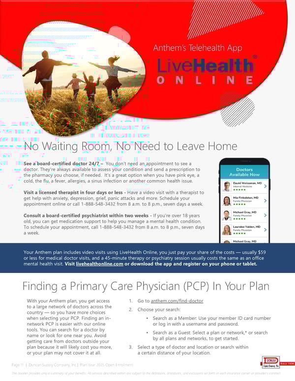 Duncan Supply Company Benefit Guide 2025 - Page 11