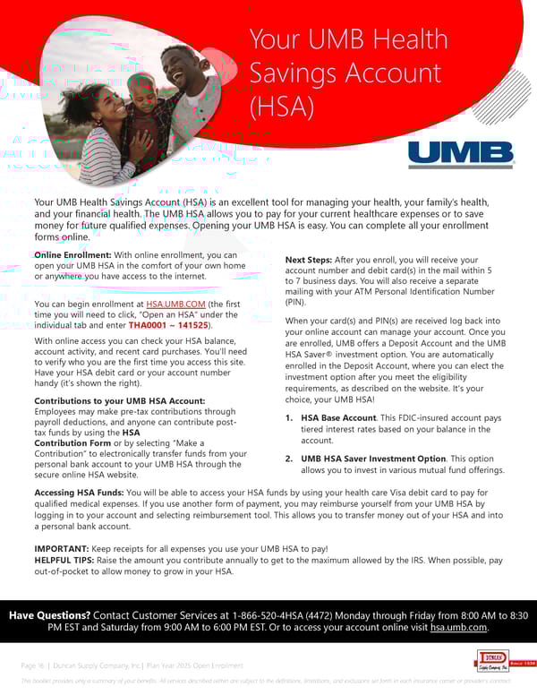 Duncan Supply Company Benefit Guide 2025 - Page 16