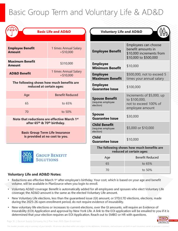Duncan Supply Company Benefit Guide 2025 - Page 18
