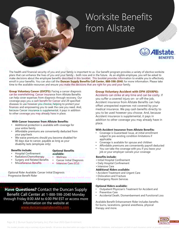 Duncan Supply Company Benefit Guide 2025 - Page 20
