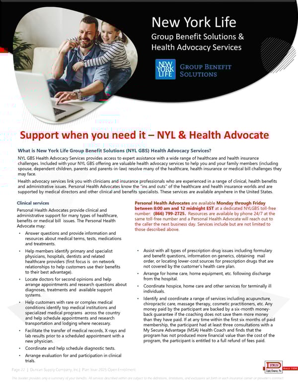 Duncan Supply Company Benefit Guide 2025 - Page 22