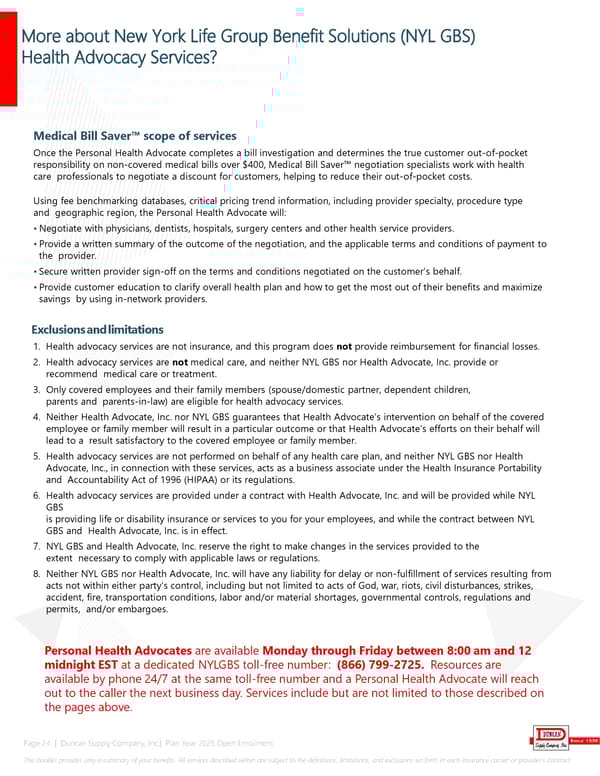 Duncan Supply Company Benefit Guide 2025 - Page 24