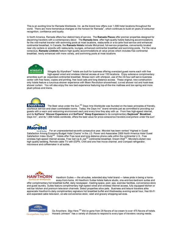 Wyndham Hotel Group - Page 3