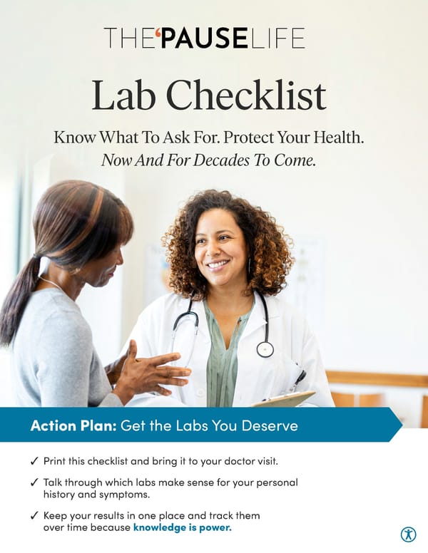 The 'Pause Life: Lab Checklist - Page 1
