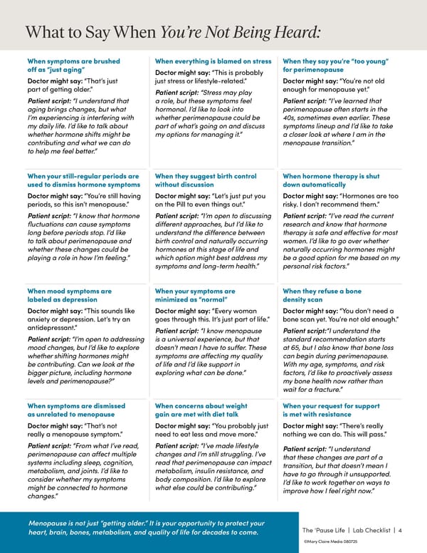 The 'Pause Life: Lab Checklist - Page 4