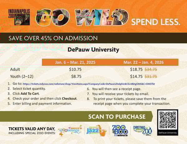 Go Wild at Indianapolis Zoo with Discounted Tickets - Page 1