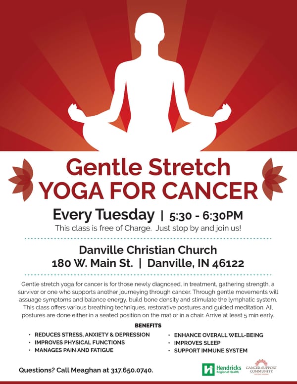 Yoga  Cancer Patients  No Cost - Page 1