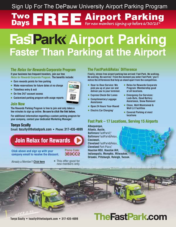Fast Park Airport Parking Promotion - Page 1