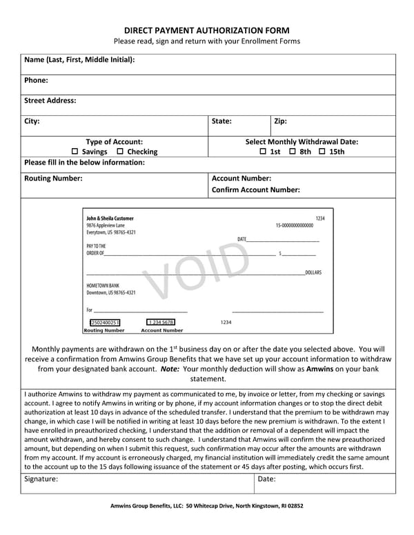 Retiree Medical Plan Election Form - Page 6